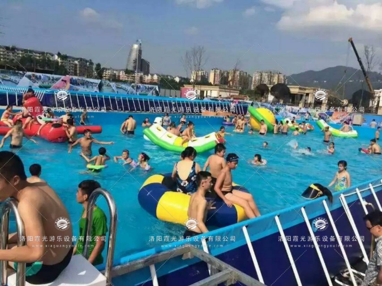 华南热作学院支架泳池