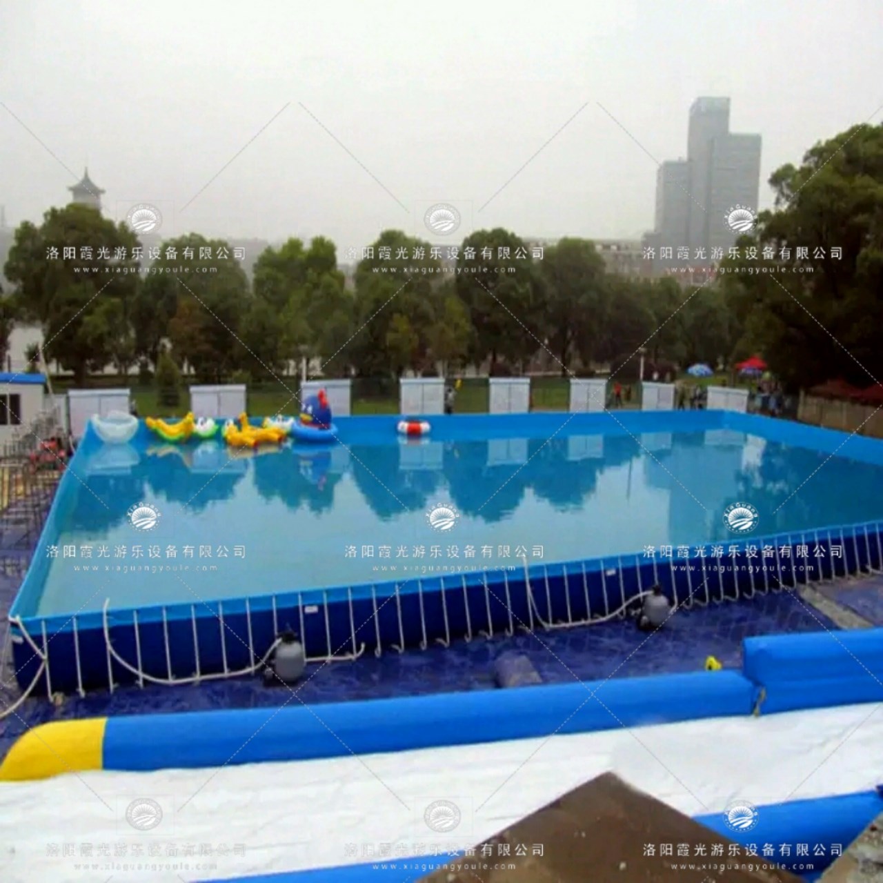 华南热作学院支架游泳池